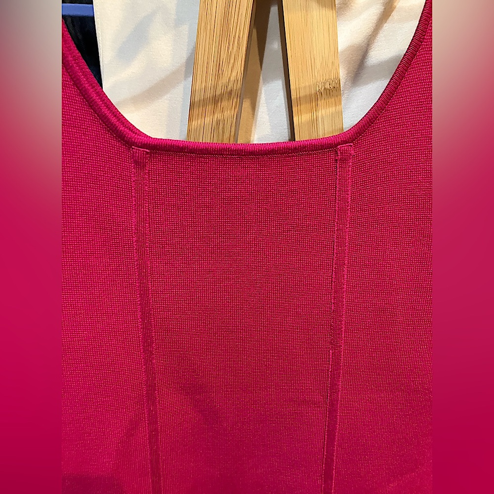 Aritzia Fuschia Knit Bustier Dress - NWOT, size M (upto size 6) - Picture 11 of 11
